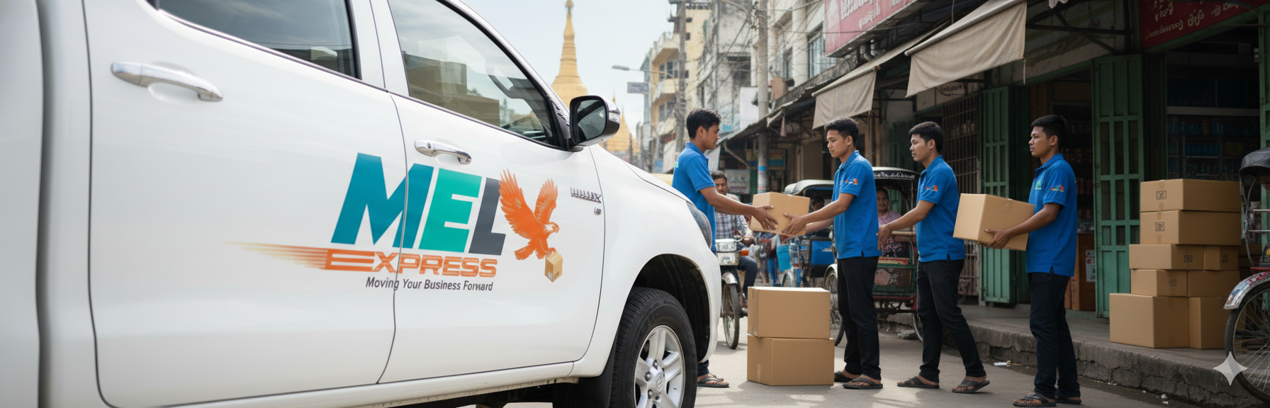 MEL Express Yangon Pick-up and Delivery Flow